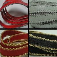 Buy Leather Cord Nappa Leather Nappa Leather Stitched with Stainless Steel Chains 10mm  at wholesale prices