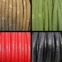 Buy Stringing Material Faux Nappa Leather Cords Snake and Crocodile Style - 4mm  at wholesale prices