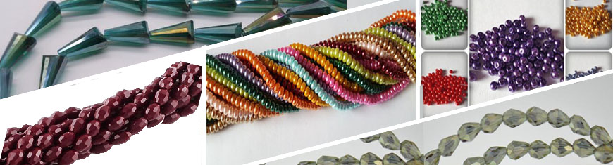 Buy Beads Faceted Glass Beads Crystal round faceted - 14mm  at wholesale prices