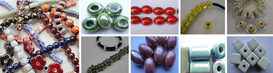 Buy Perlen und Anhänger Keramik Perlen Oval  at wholesale prices