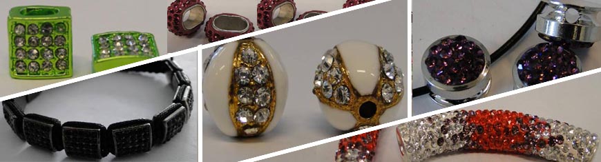 Perline con cristalli SHAMBALLA per gioielli e bigiotteria!