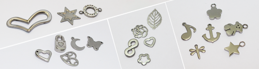 Buy Stainless Steel Beads and Findings Pendants and Charms Charms - Small Size  at wholesale prices