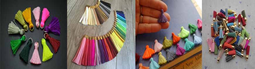Buy Leather Accessories  Tassels Cotton - 3cm  at wholesale prices