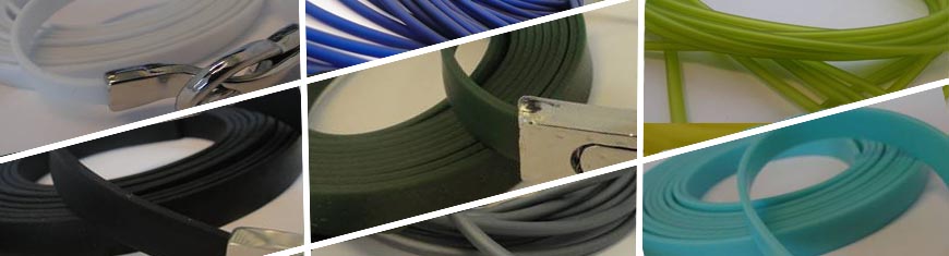 Buy Material para ensartar cuentas y cordones sintéticos Bandas PVC o caucho Bandas PVC-Estilo Regaliz  at wholesale prices