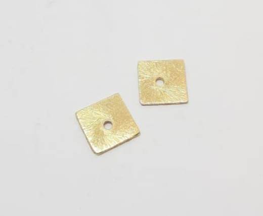 Gold plated Brush Beads - 15015