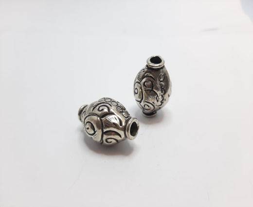 Antique Silver Plated beads - 44032