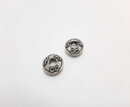 Antique Silver Plated beads - 44271