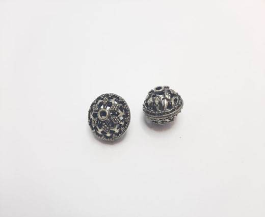 Antique Silver Plated beads - 44278