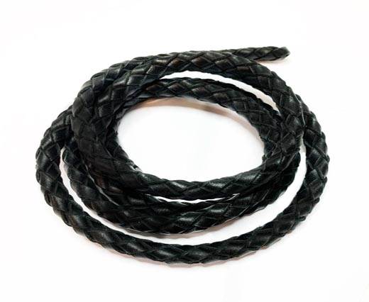 Oval Regaliz braided cords-11*6.3mm-BLACK