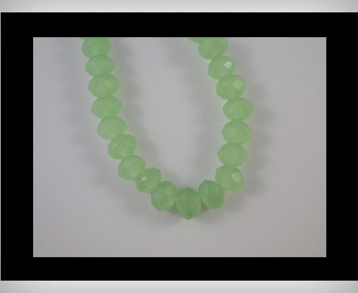 Faceted Glass Beads-12mm-Pacific Opal