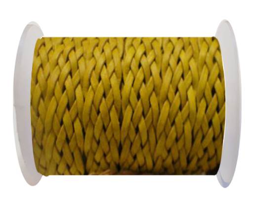 Flat Braided Cords-Style-4-18mm- Yellow