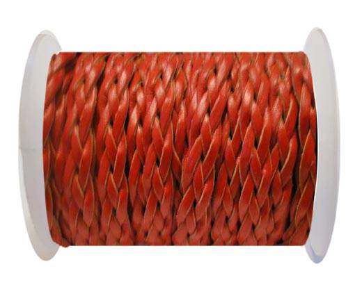 Flat Braided Cords-Style-3-10mm-Red