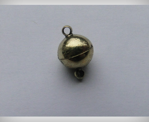 brass Magnetic clasp Antique Gold - 8mm