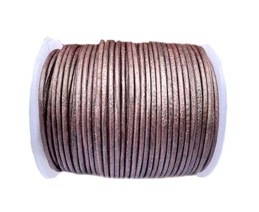 Round Leather Cord -1mm- Metallic Purple M013