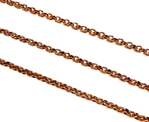 Stainless Steel Chains,Rose Gold,Item 12 - 3,5mm