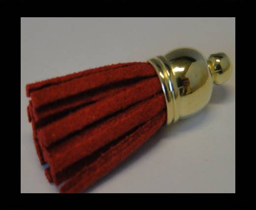 Tussels-Suede-Gold Caps-Red-30mm