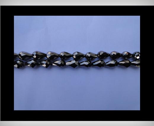 Water Glass Beads -8mm*11mm-Metallic Black