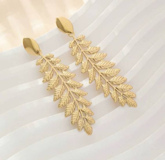 Stainless Steel Earnings - SSEAR32-PVD Gold plated
