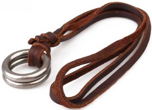 Collar de cordón de cuero para mujeres hombres / Collar colgante